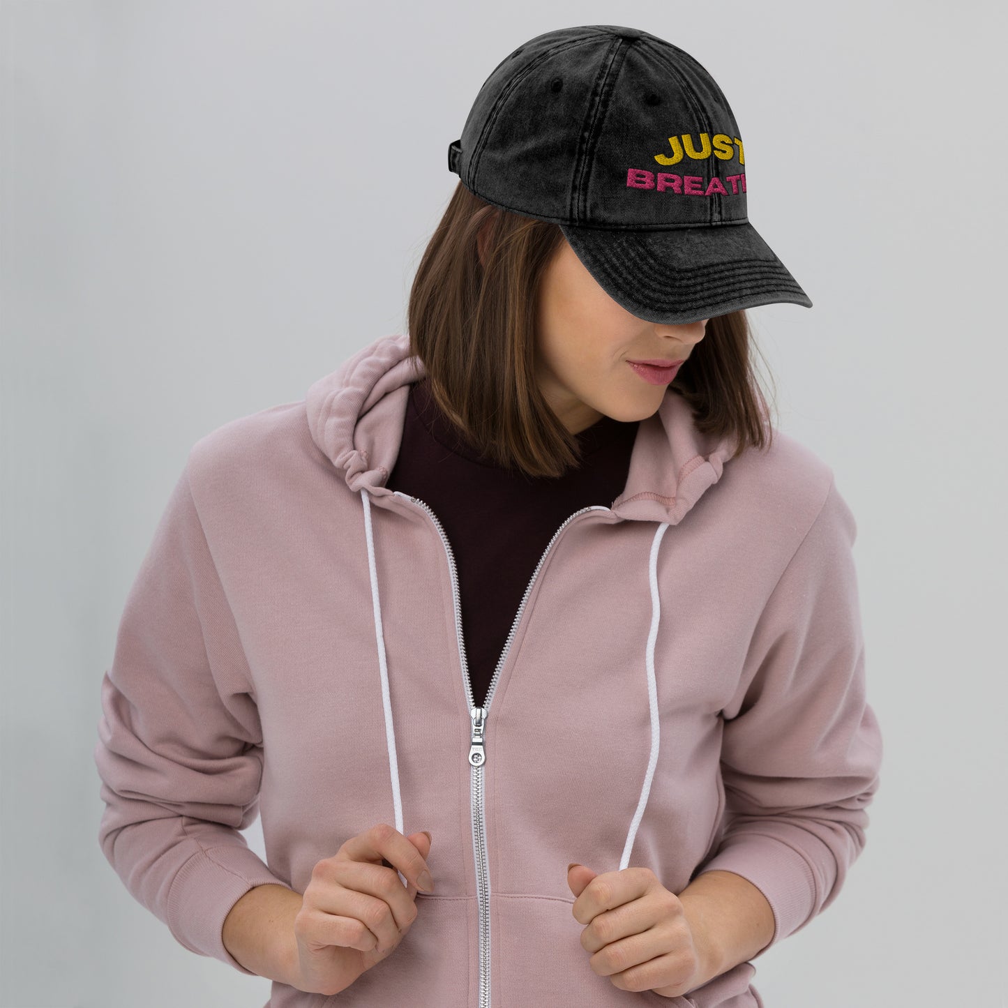 Just Breathe dad hat