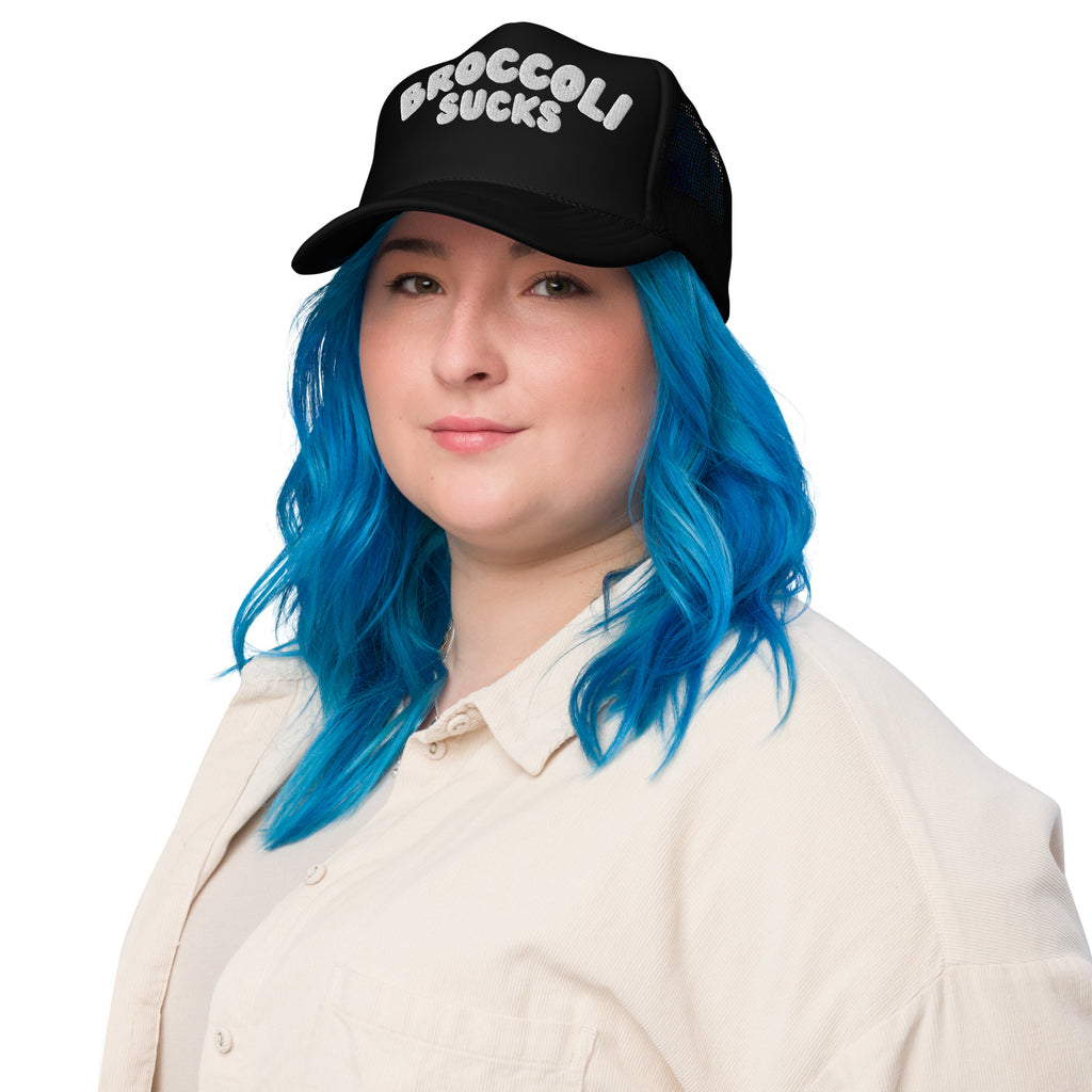 Broccoli Sucks trucker hat