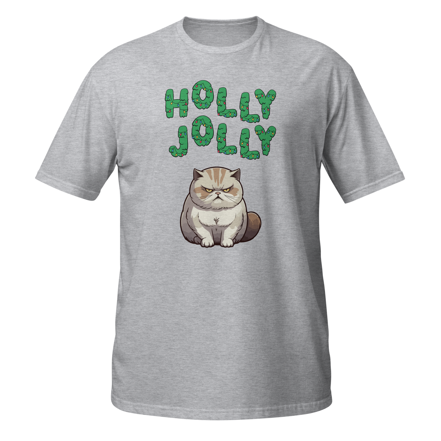 Holly Jolly Grumpy Cat tee