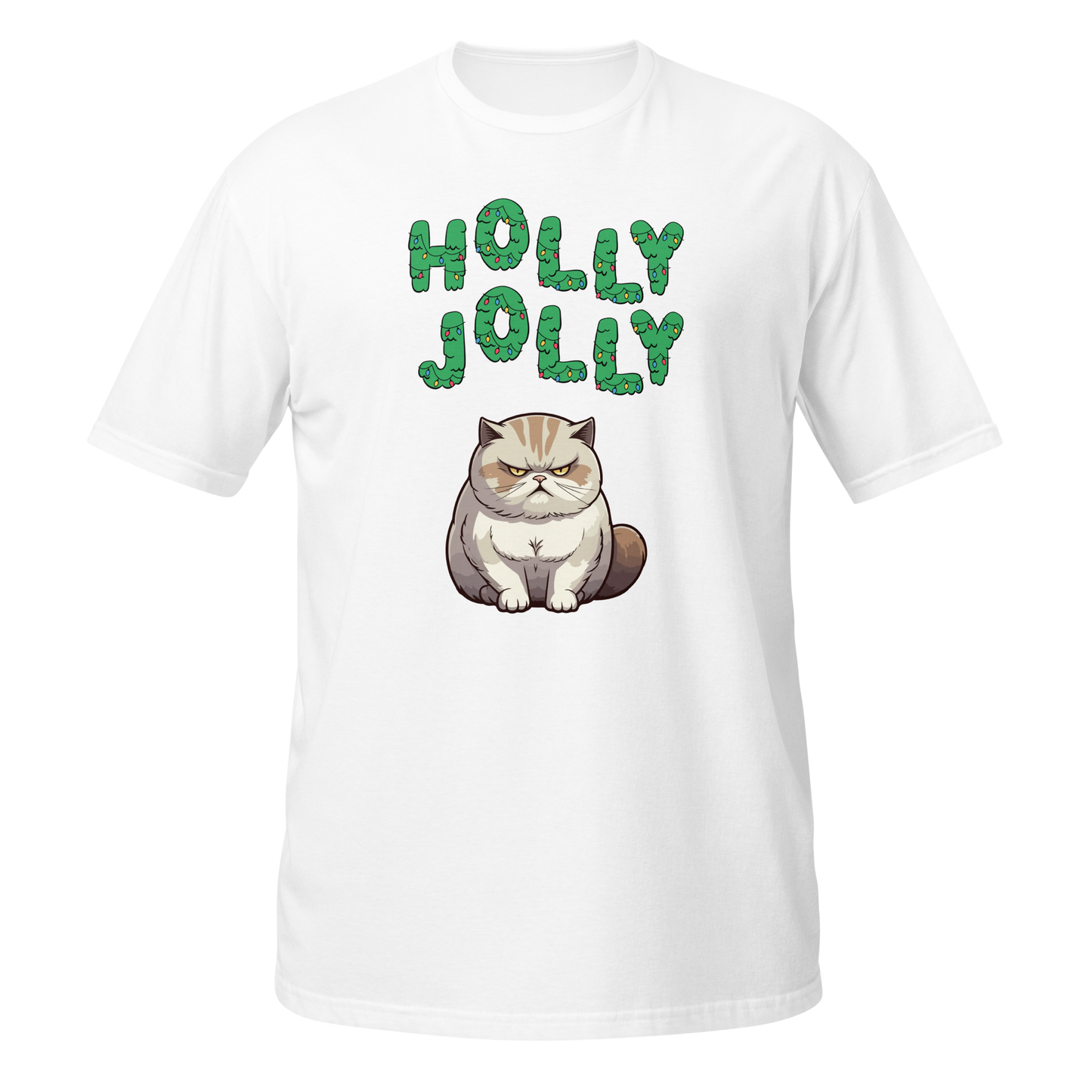 Holly Jolly Grumpy Cat tee