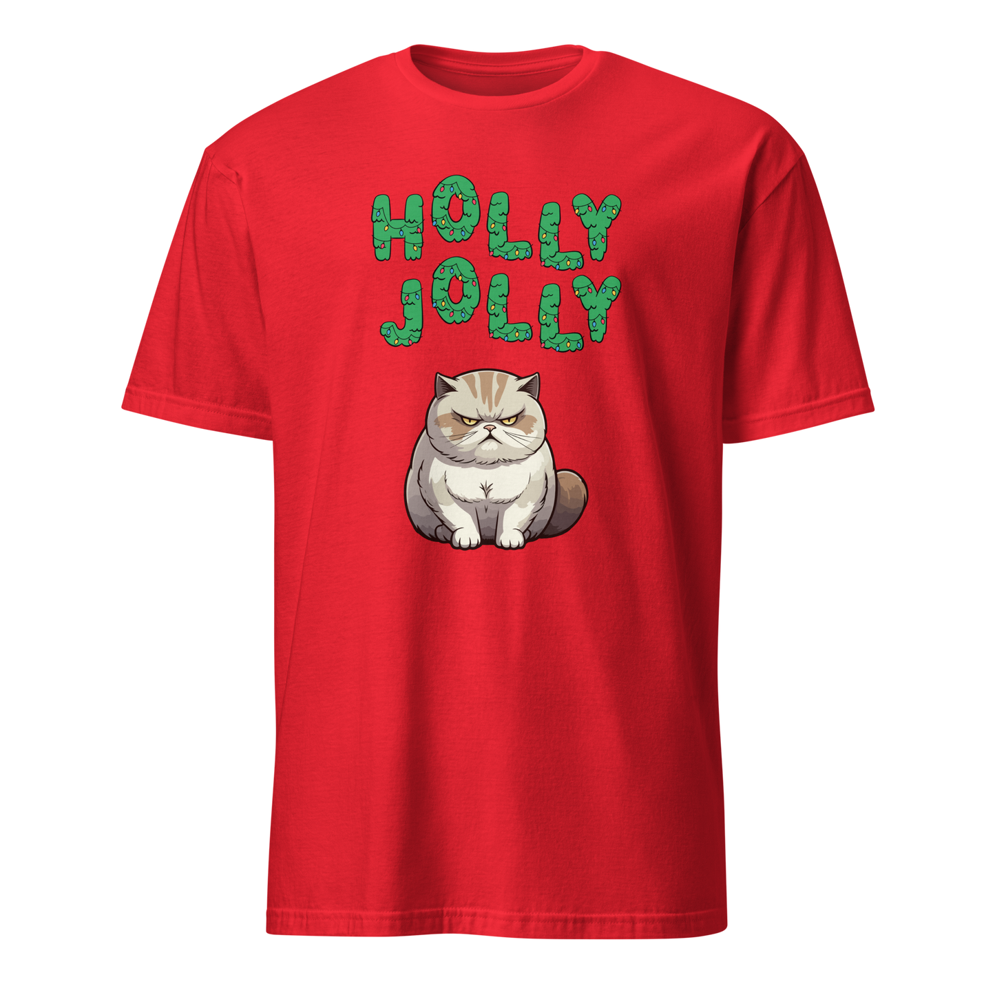 Holly Jolly Grumpy Cat tee