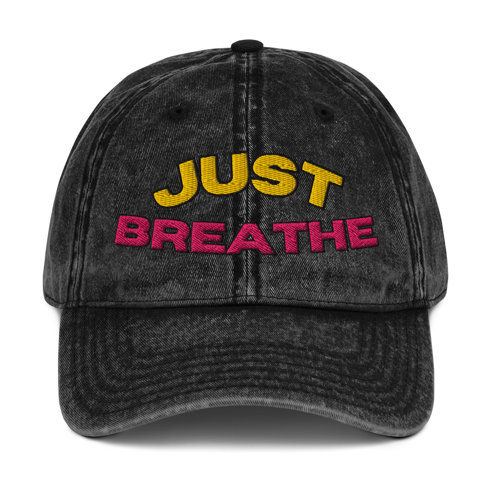 Just Breathe dad hat